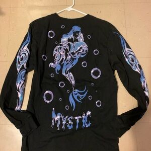 Horoscopz Mystical Mermaid Black Long Sleeve Shirt